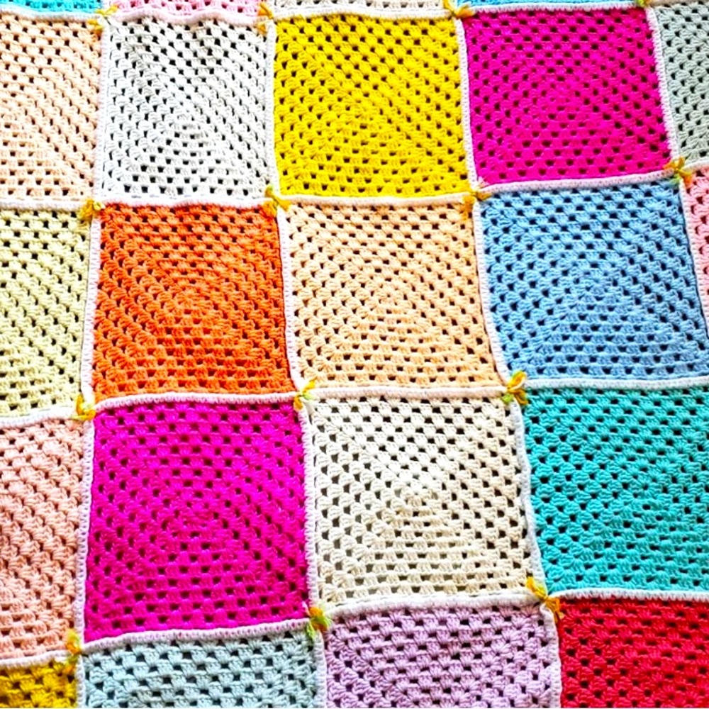 handmade colorful blanket